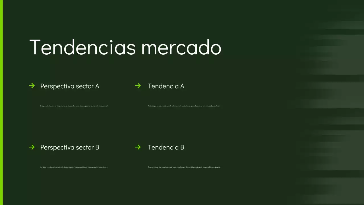 Presentación de marketing moderno y ecológico