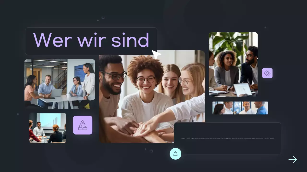 Lila moderner Marketingleitfaden