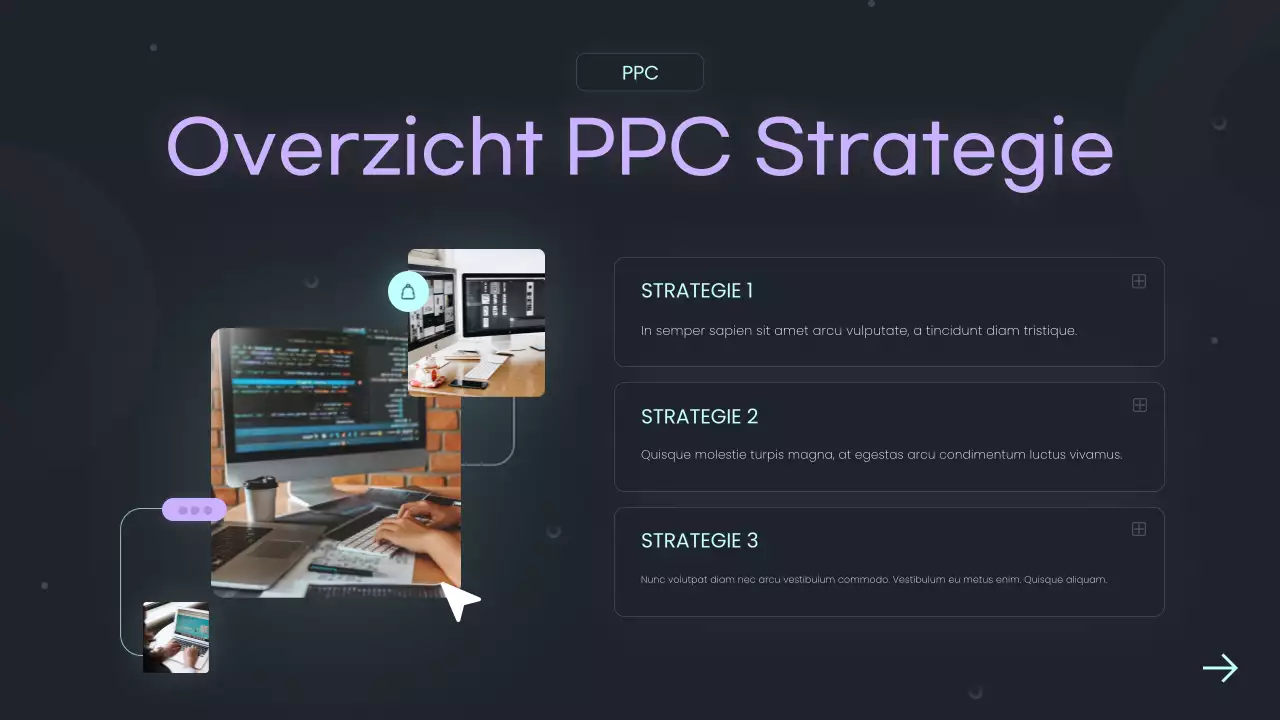 paarse moderne marketinggids