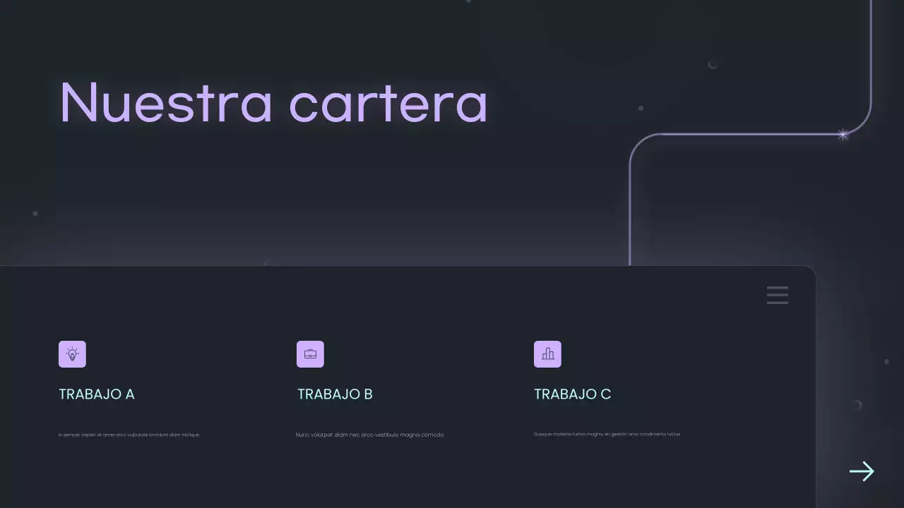 Guía de marketing moderna de color morado