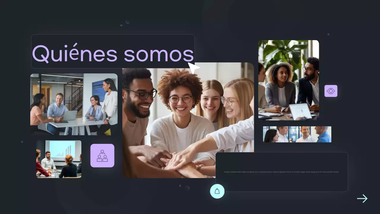 Guía de marketing moderna de color morado