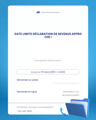 avis d'imposition moderne rouge