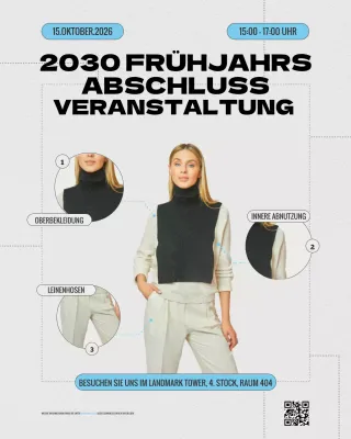 farbenfrohe retro modekurs einladung