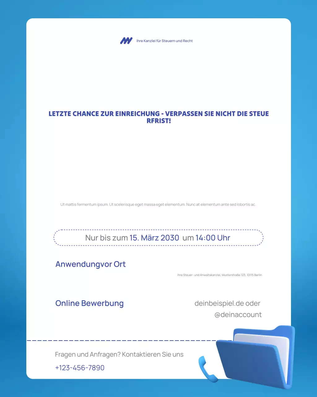 roter moderner Steuerbescheid