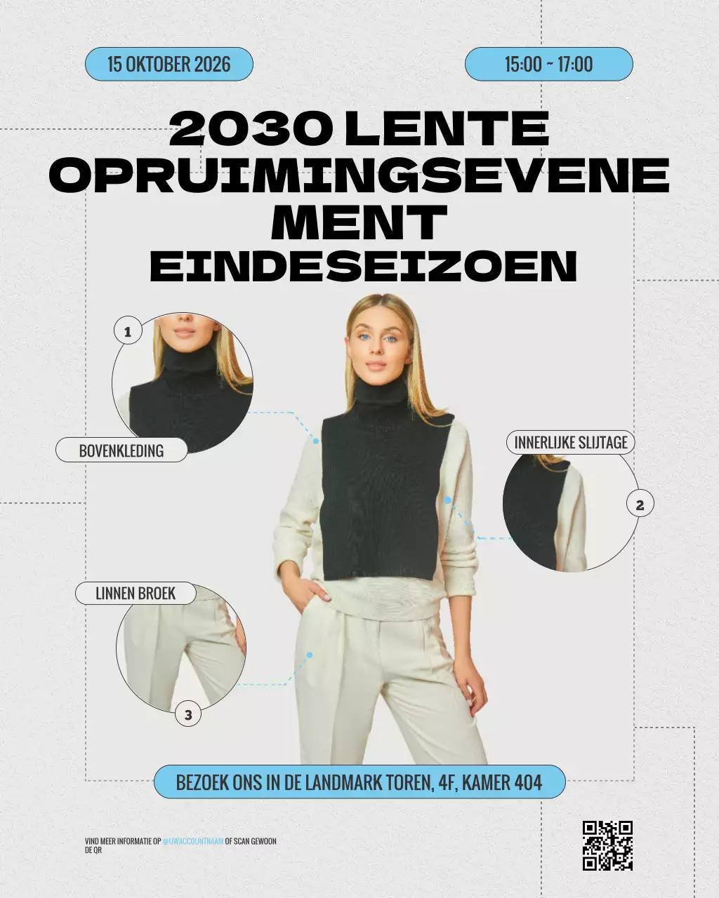 kleurrijke retro mode cursus uitnodiging