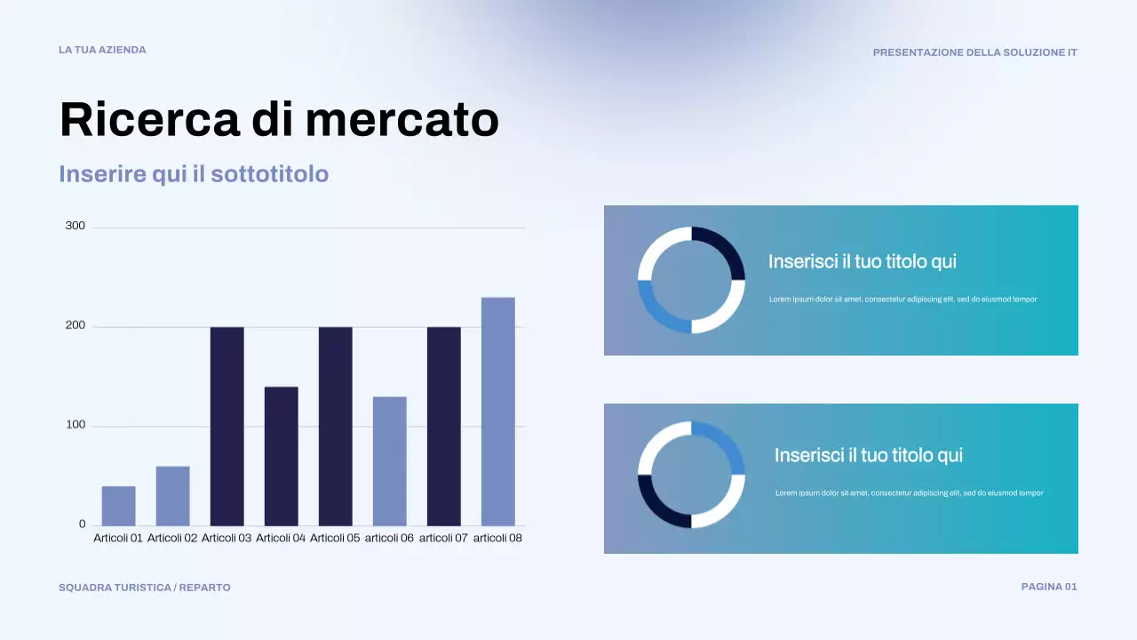 presentazione IT moderna blu