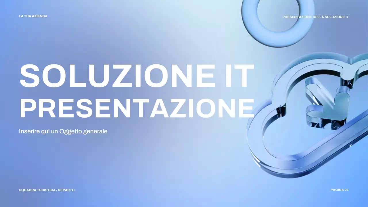 presentazione IT moderna blu