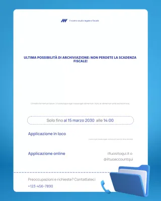 avviso di imposta moderno rosso