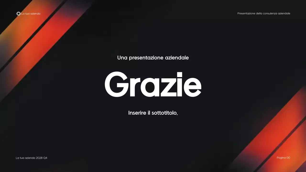 Presentazione di consulenza aziendale geometrica moderna nera