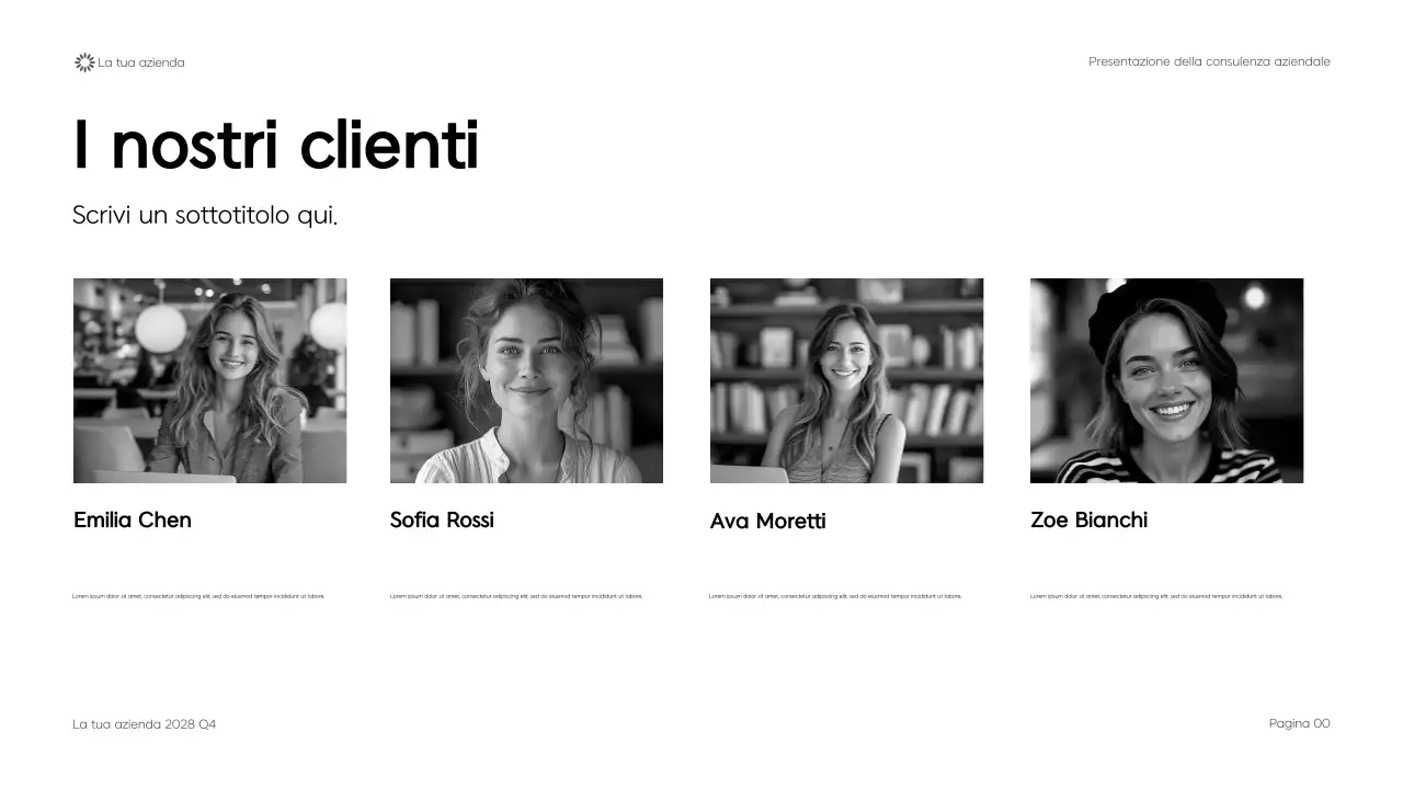 Presentazione di consulenza aziendale geometrica moderna nera