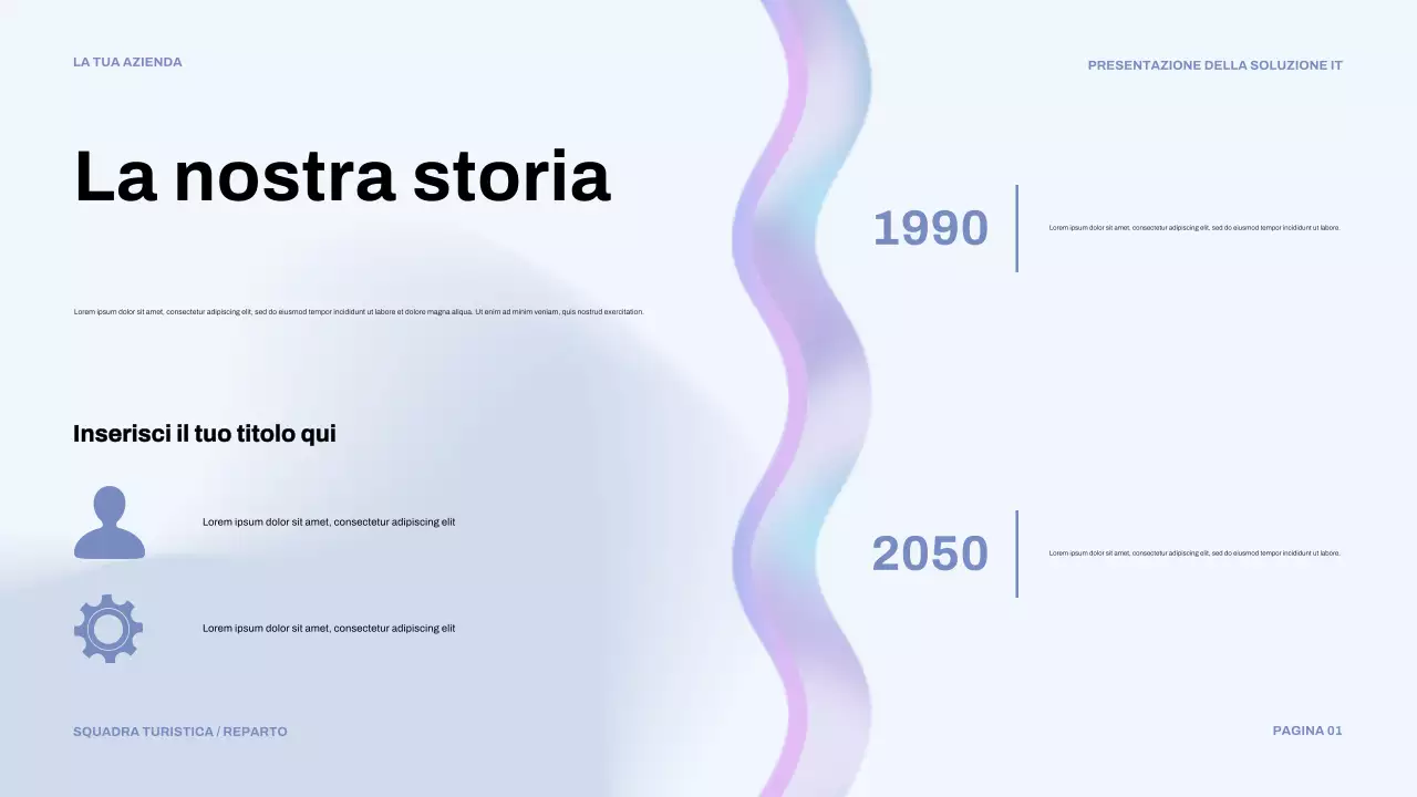 presentazione IT moderna blu