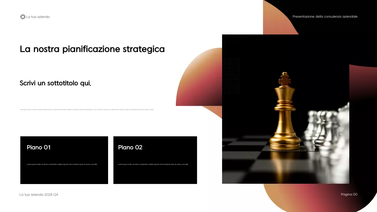 Presentazione di consulenza aziendale geometrica moderna nera