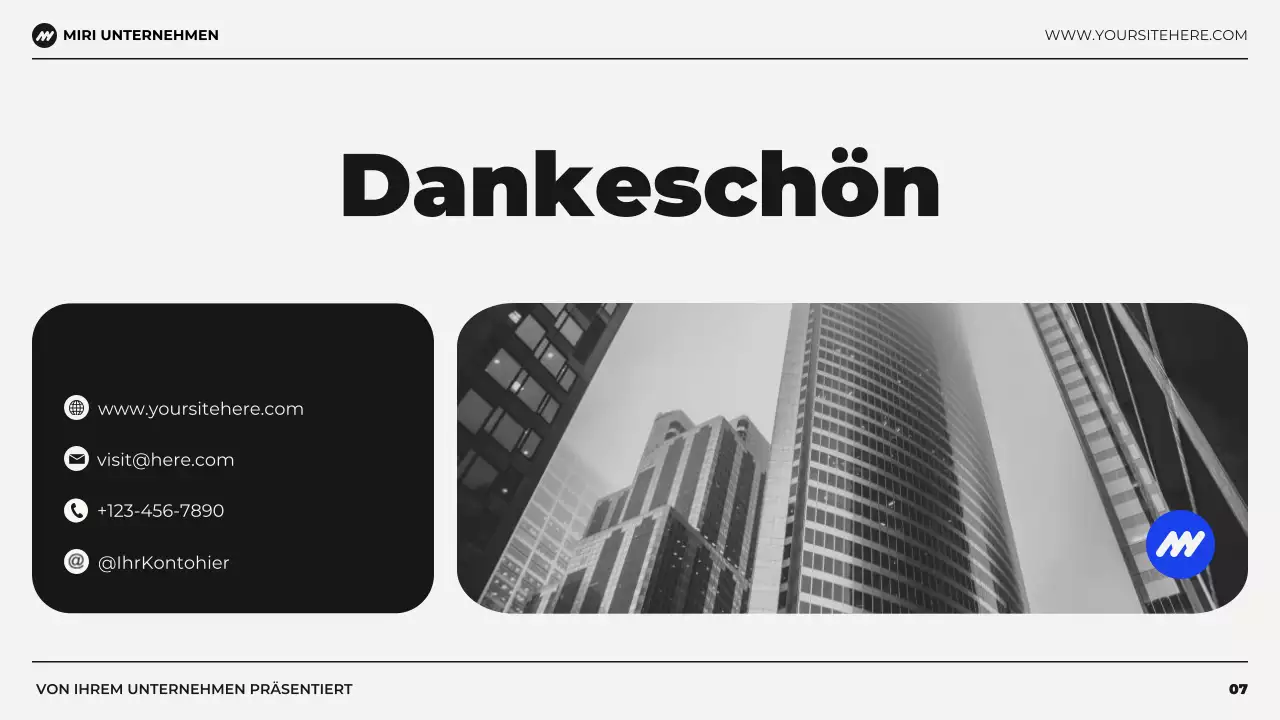 schwarz-blaue moderne Präsentation zur Budget-Finanzplanung