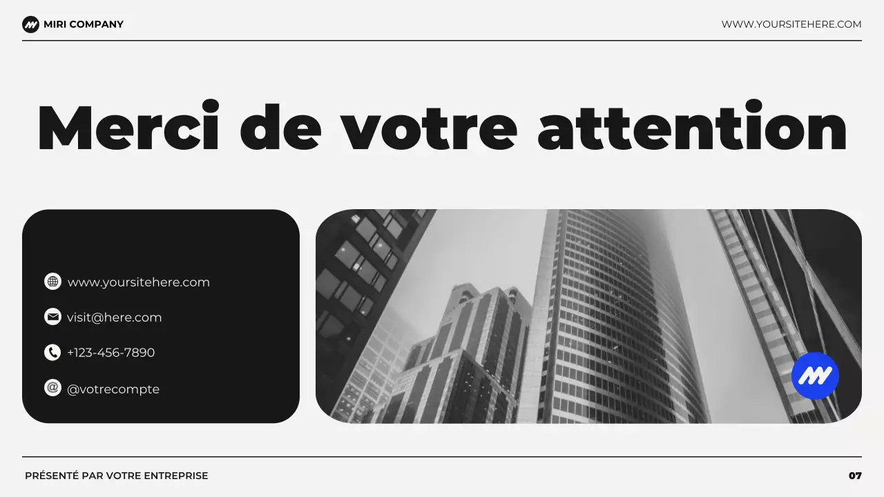 présentation de la planification financière du budget moderne en noir et bleu