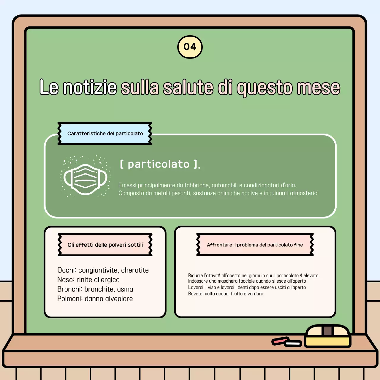 Materiali didattici per bambini azzurri