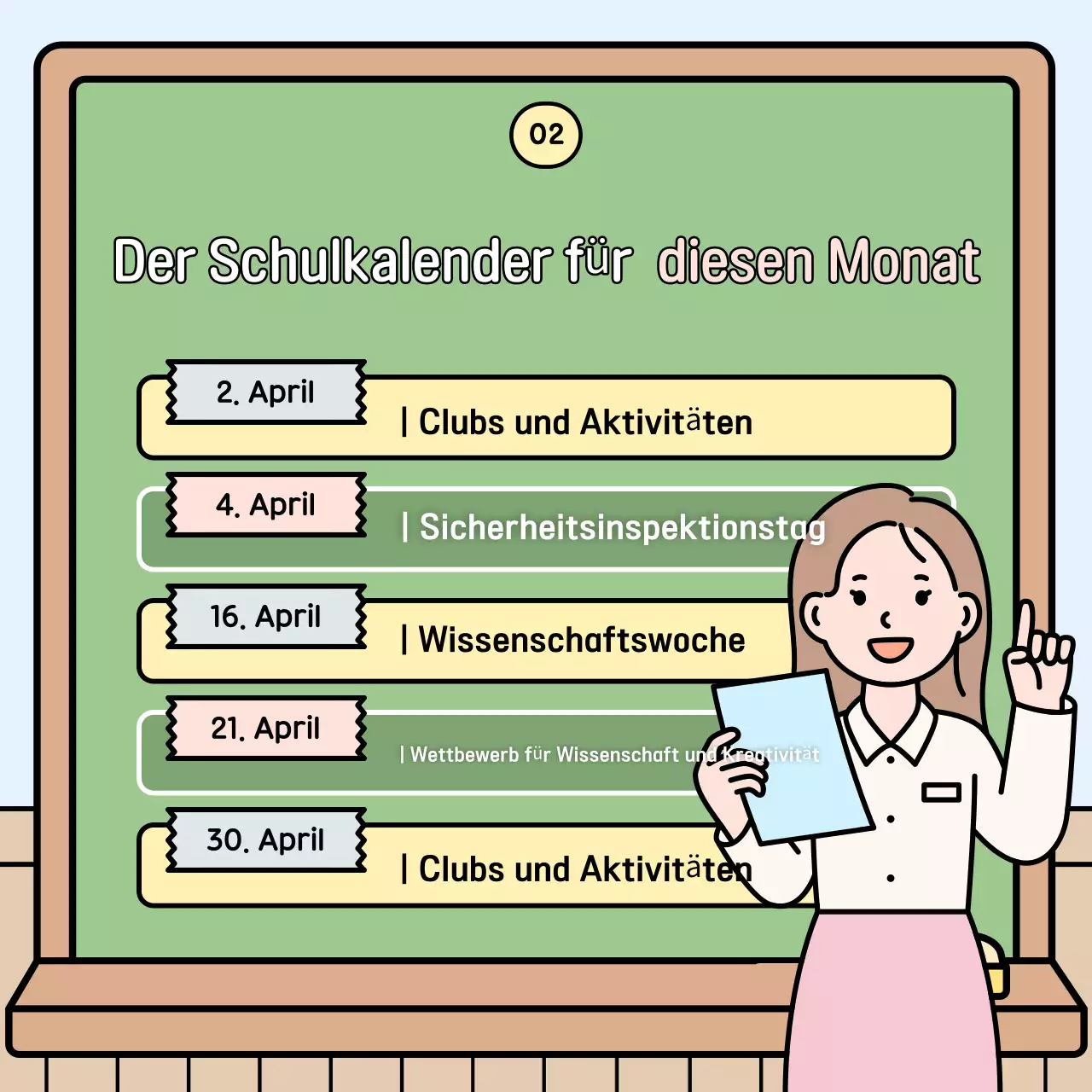 Lehrmaterialien für himmelblaue Babys