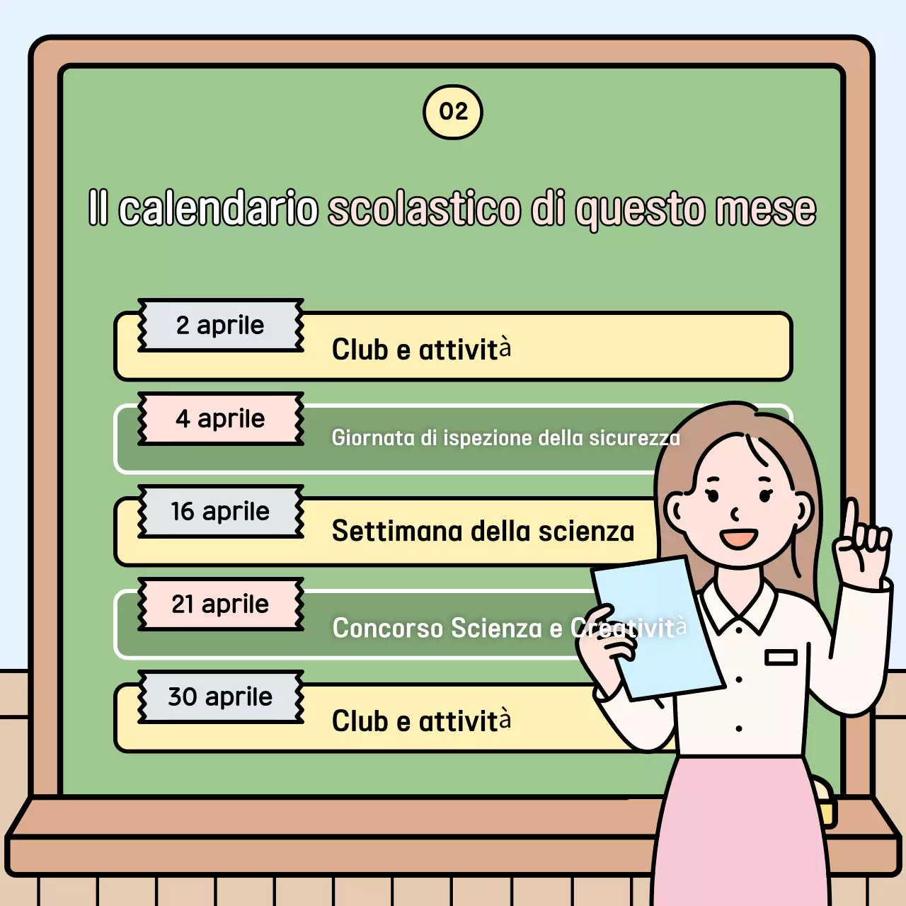 Materiali didattici per bambini azzurri