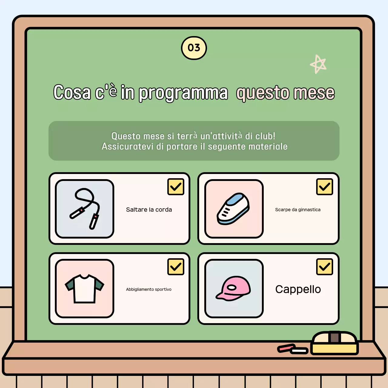 Materiali didattici per bambini azzurri