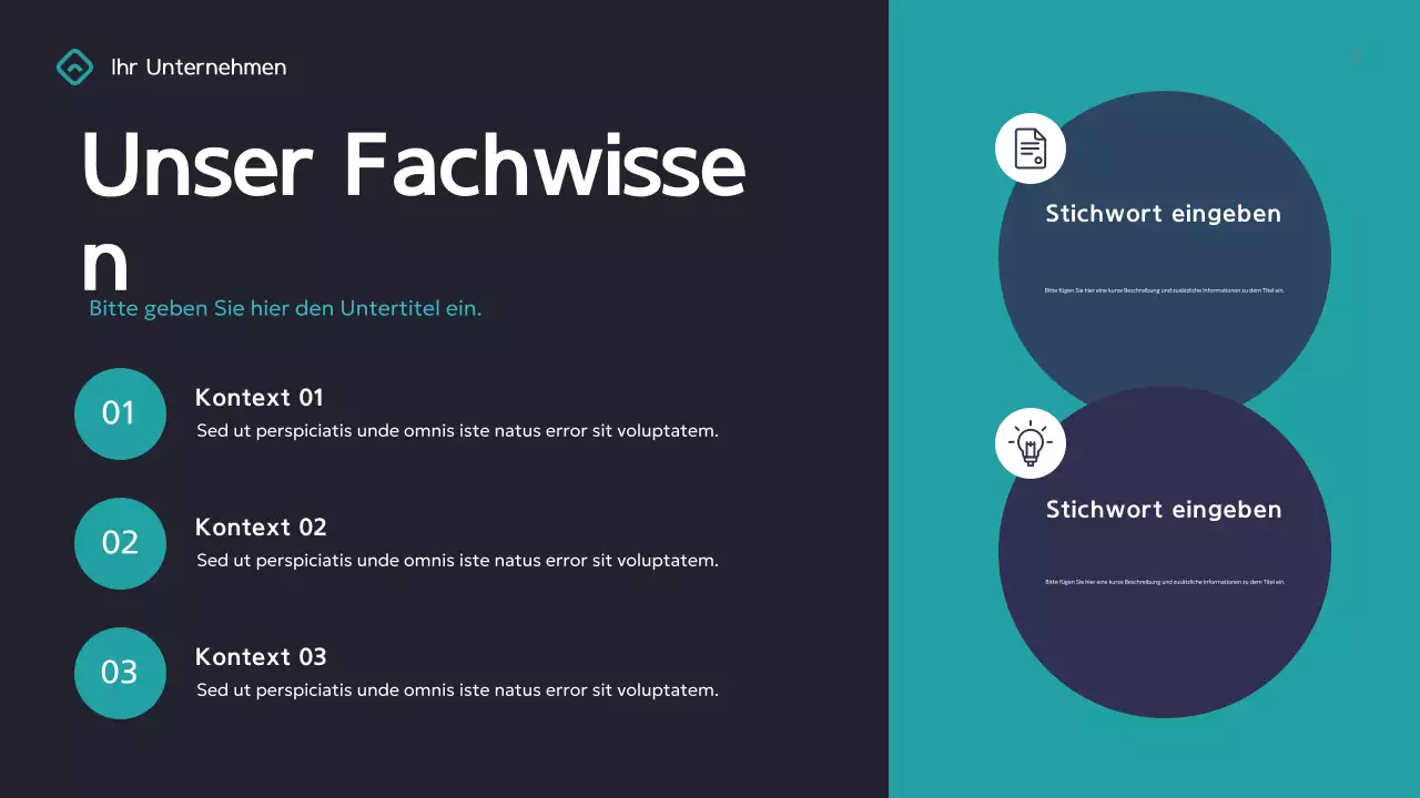 Blaugrüne geometrische Geschäftspräsentation