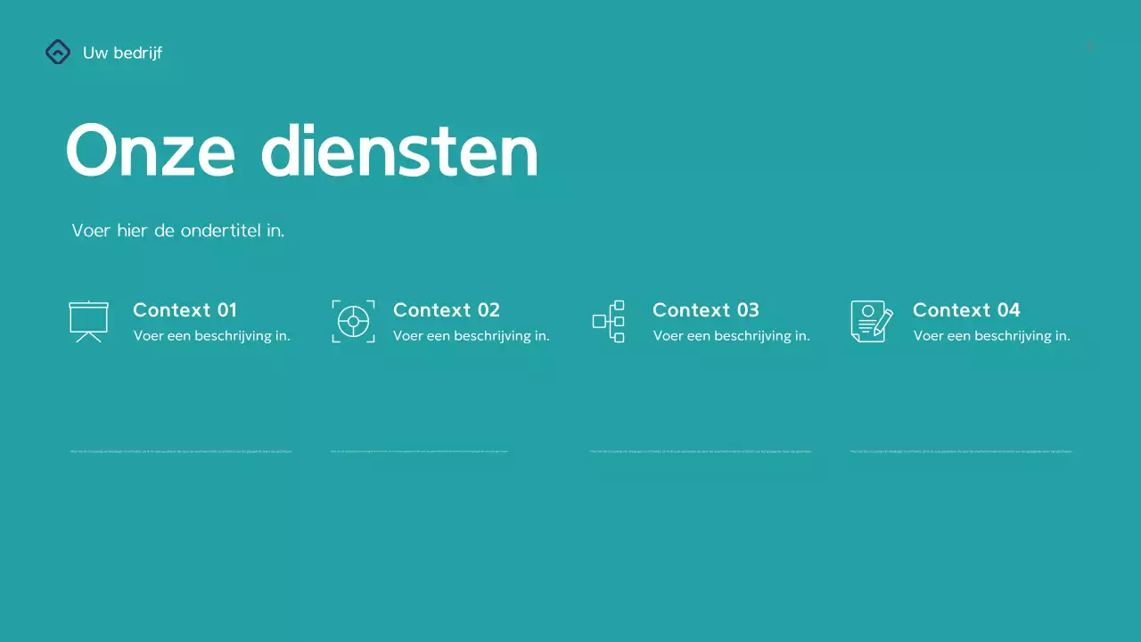 Teal Geometrische Zakelijke Presentatie