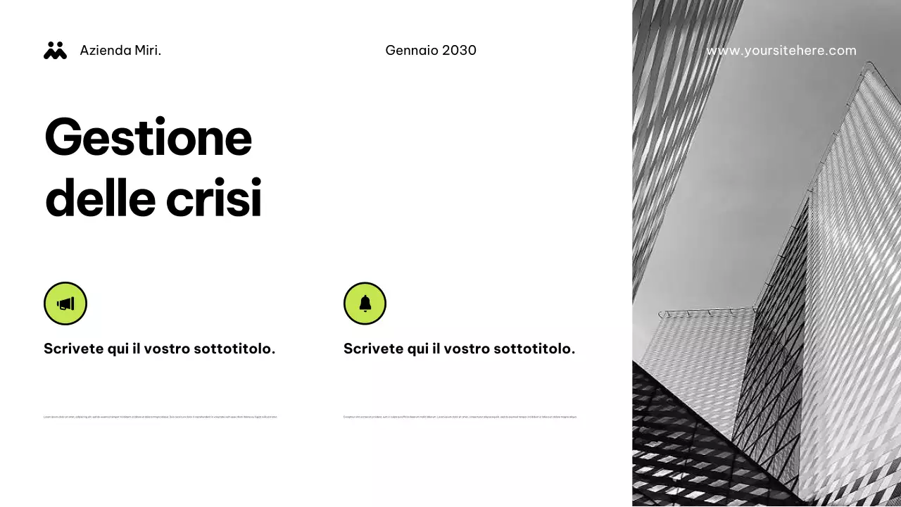 Documento dell'Agenzia Moderna Verde