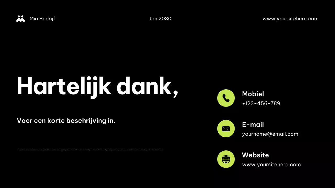 Groen Modern Agentschap Document