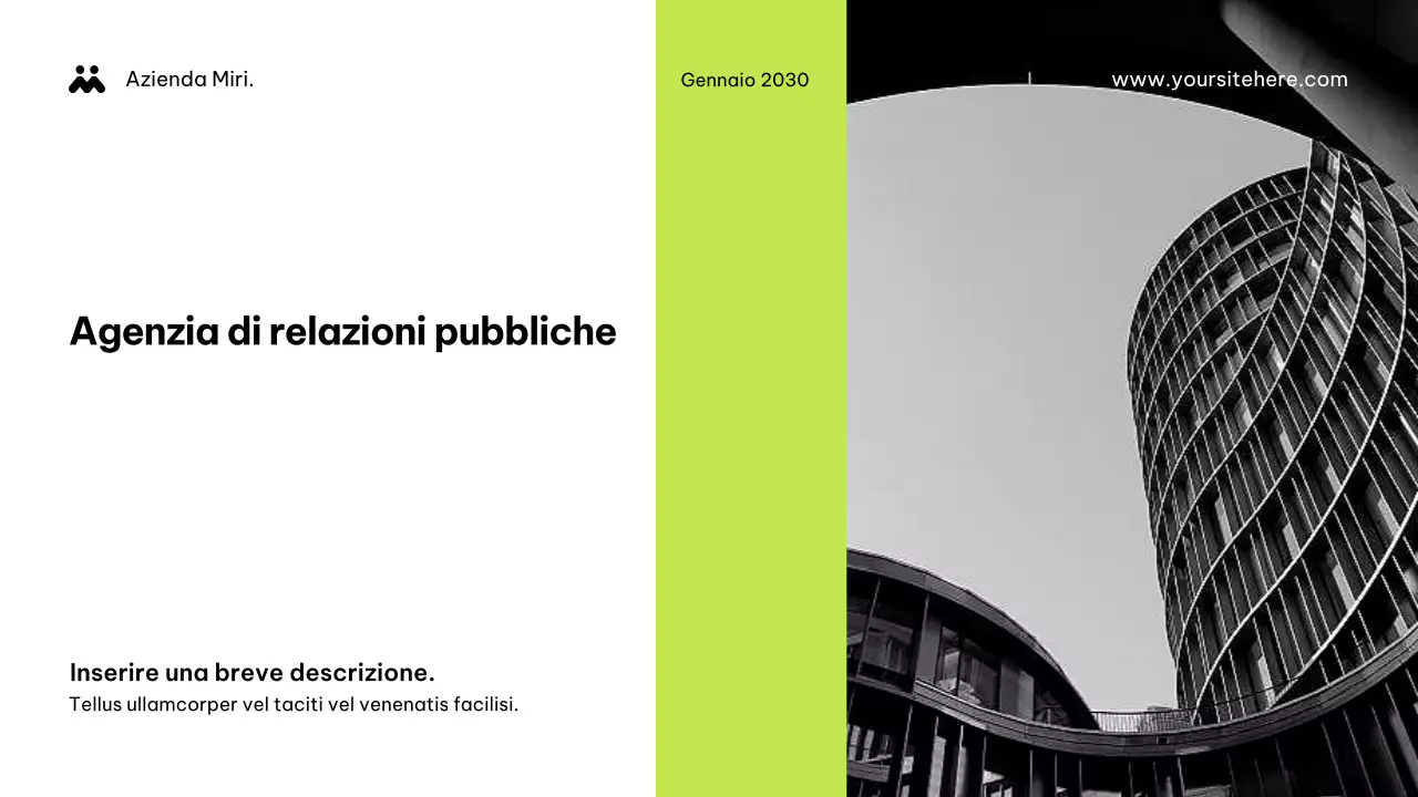 Documento dell'Agenzia Moderna Verde