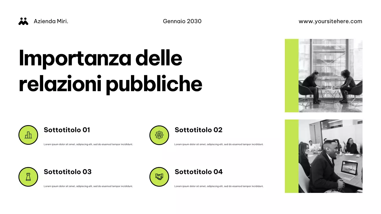 Documento dell'Agenzia Moderna Verde