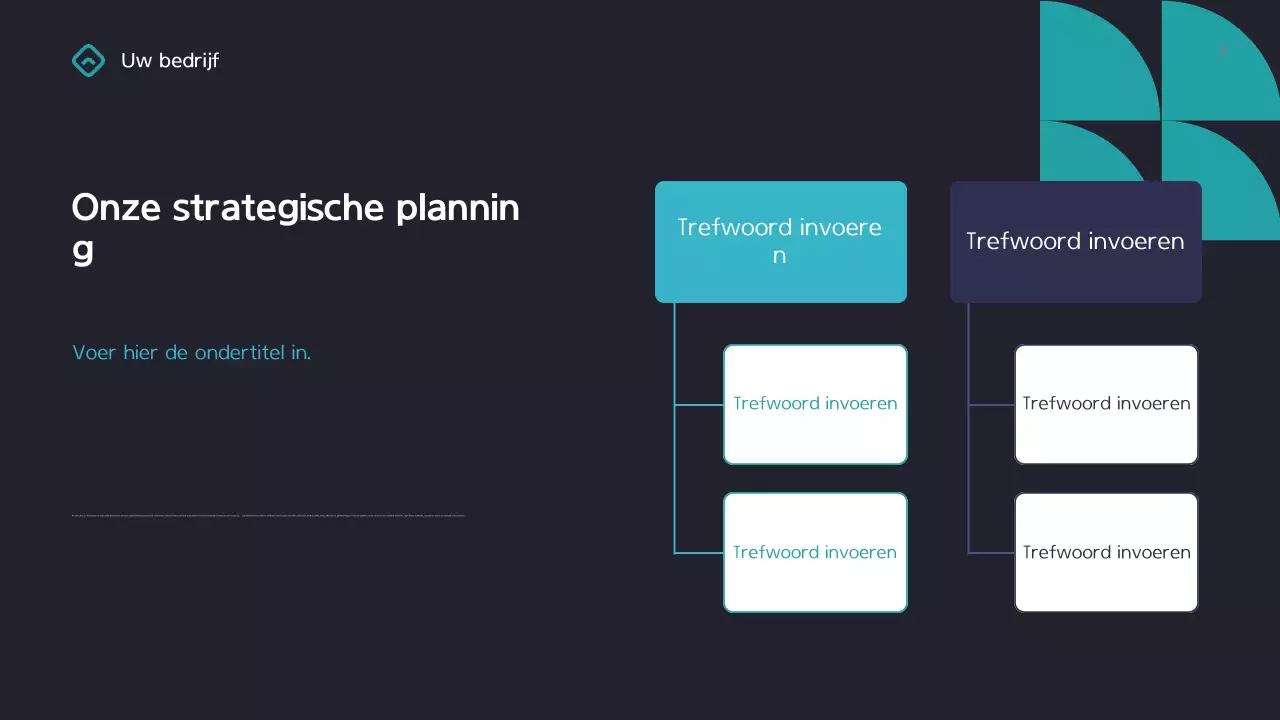 Teal Geometrische Zakelijke Presentatie