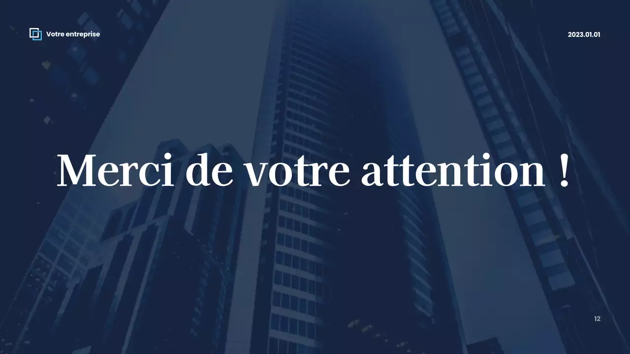 Présentation commerciale moderne rouge