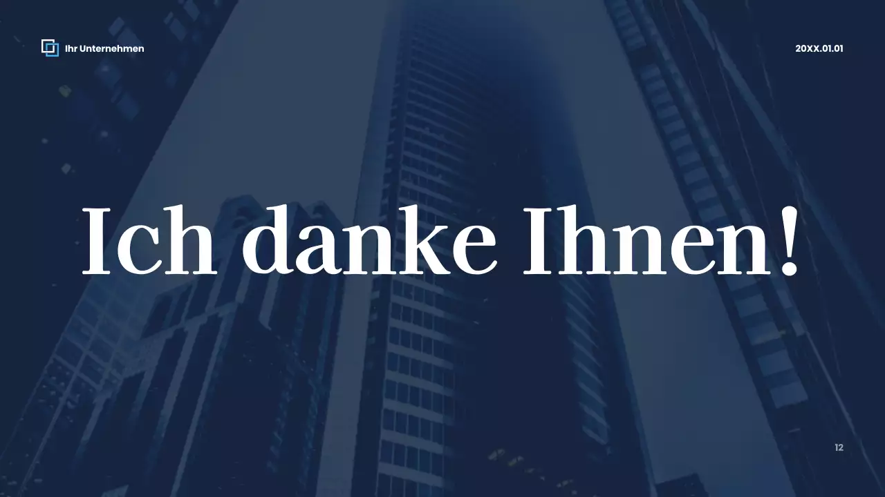 Rote moderne Geschäftspräsentation