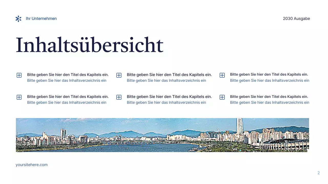 Blaue moderne IT-Präsentation