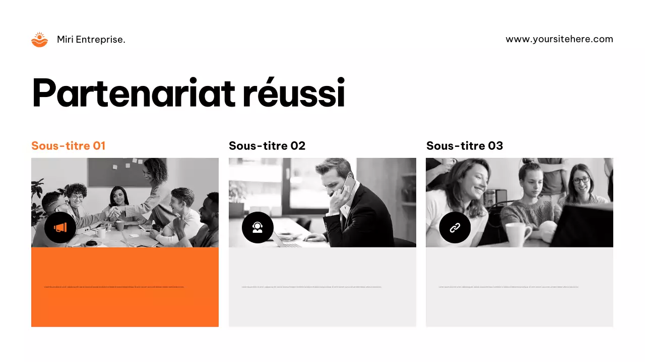 Publicité de l'agence Orange Modern