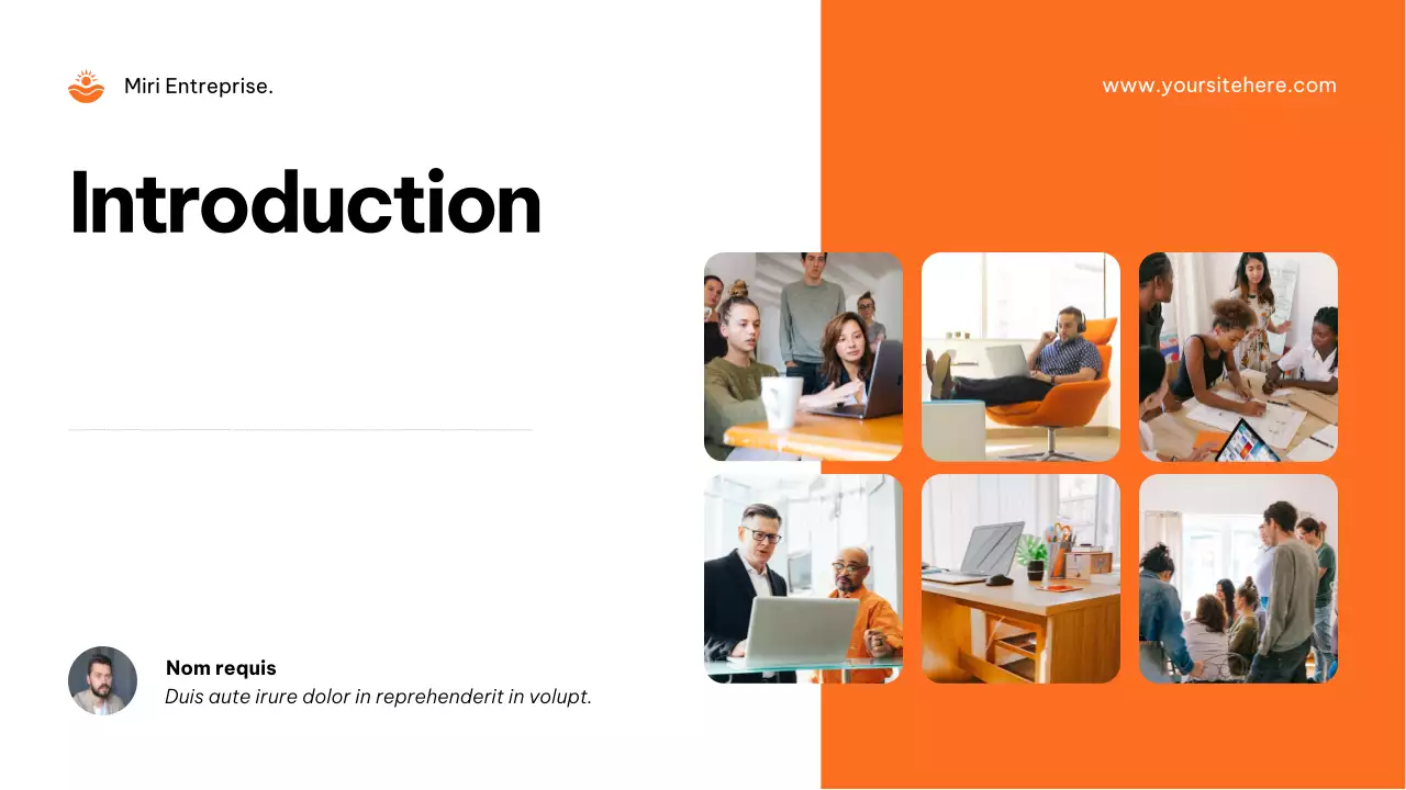 Publicité de l'agence Orange Modern