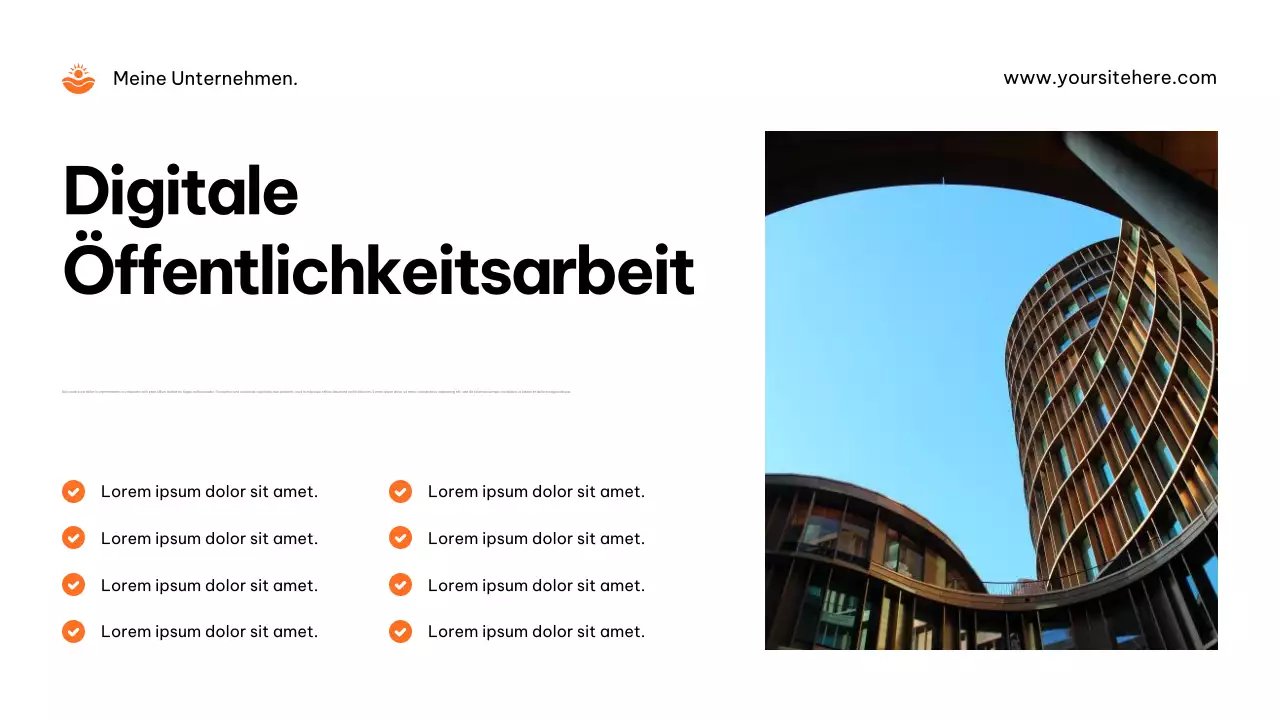 Anzeige der Orange Modern Agency