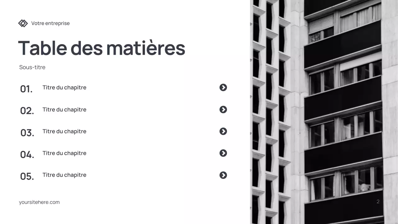 Document de présentation informatique moderne gris