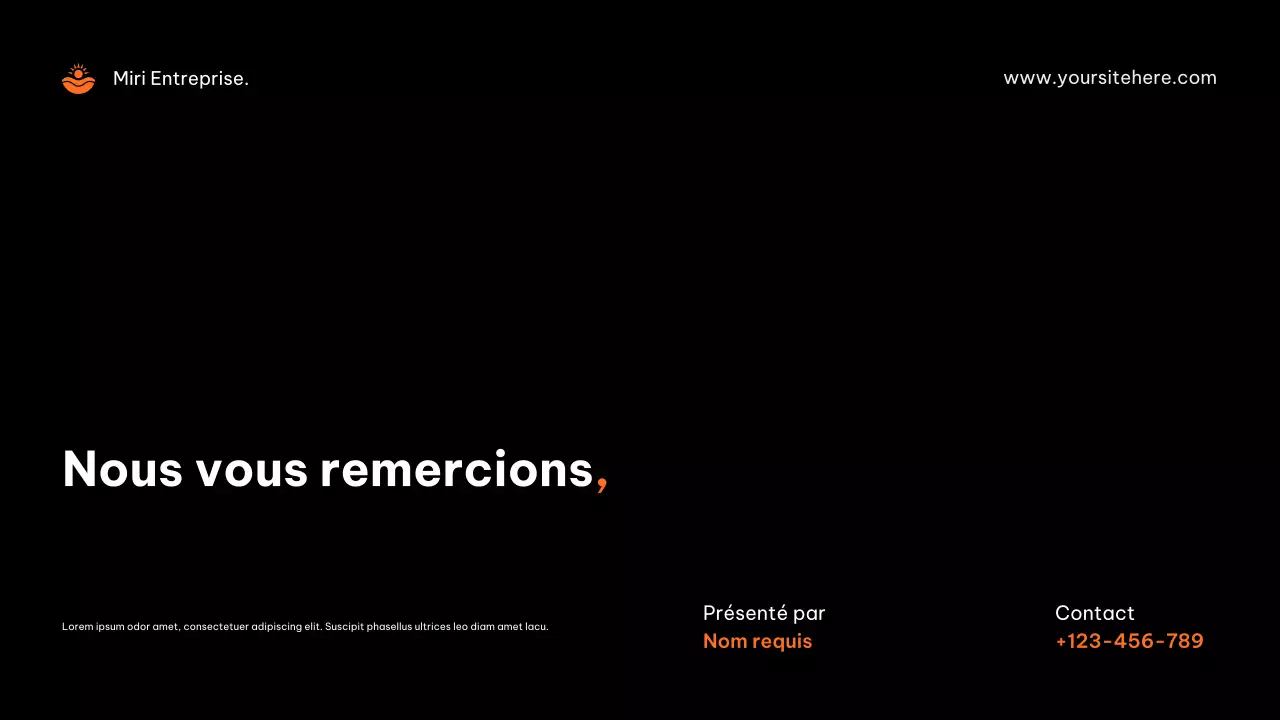 Publicité de l'agence Orange Modern