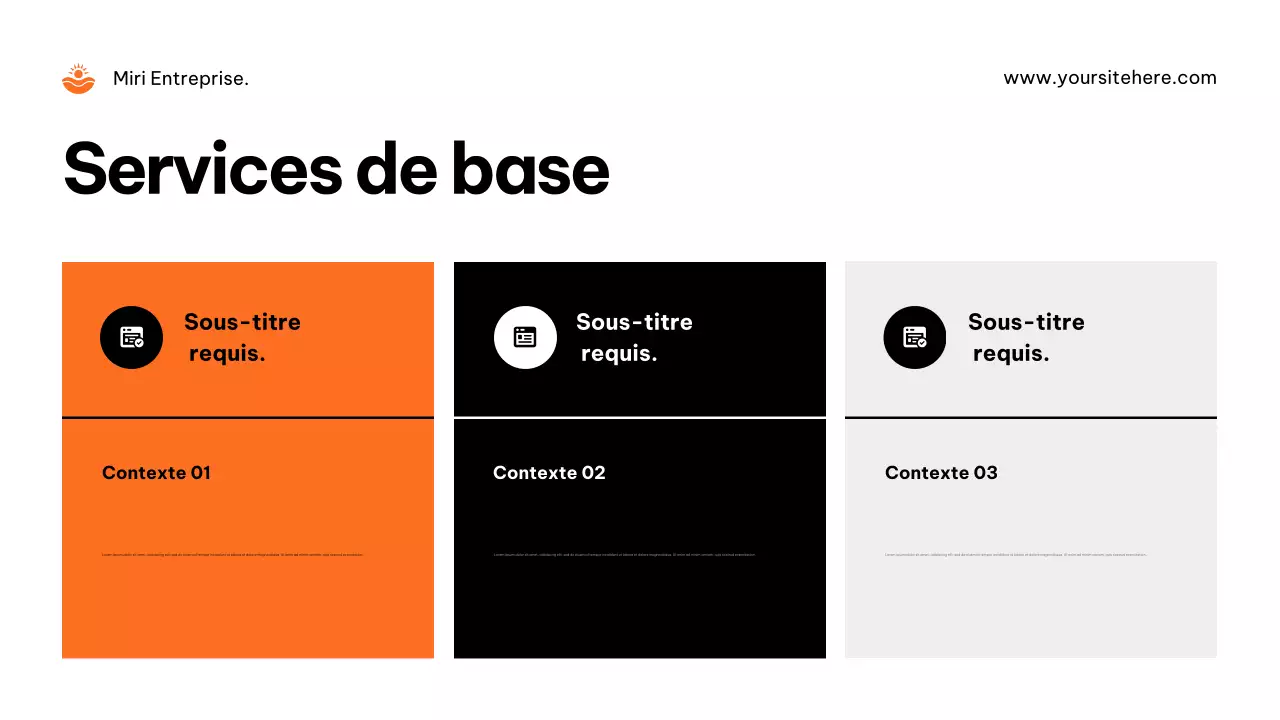 Publicité de l'agence Orange Modern