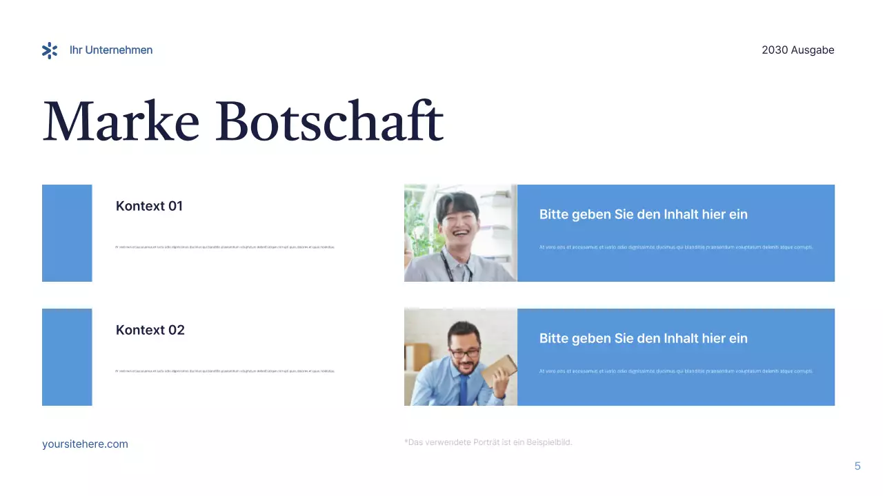 Blaue moderne IT-Präsentation