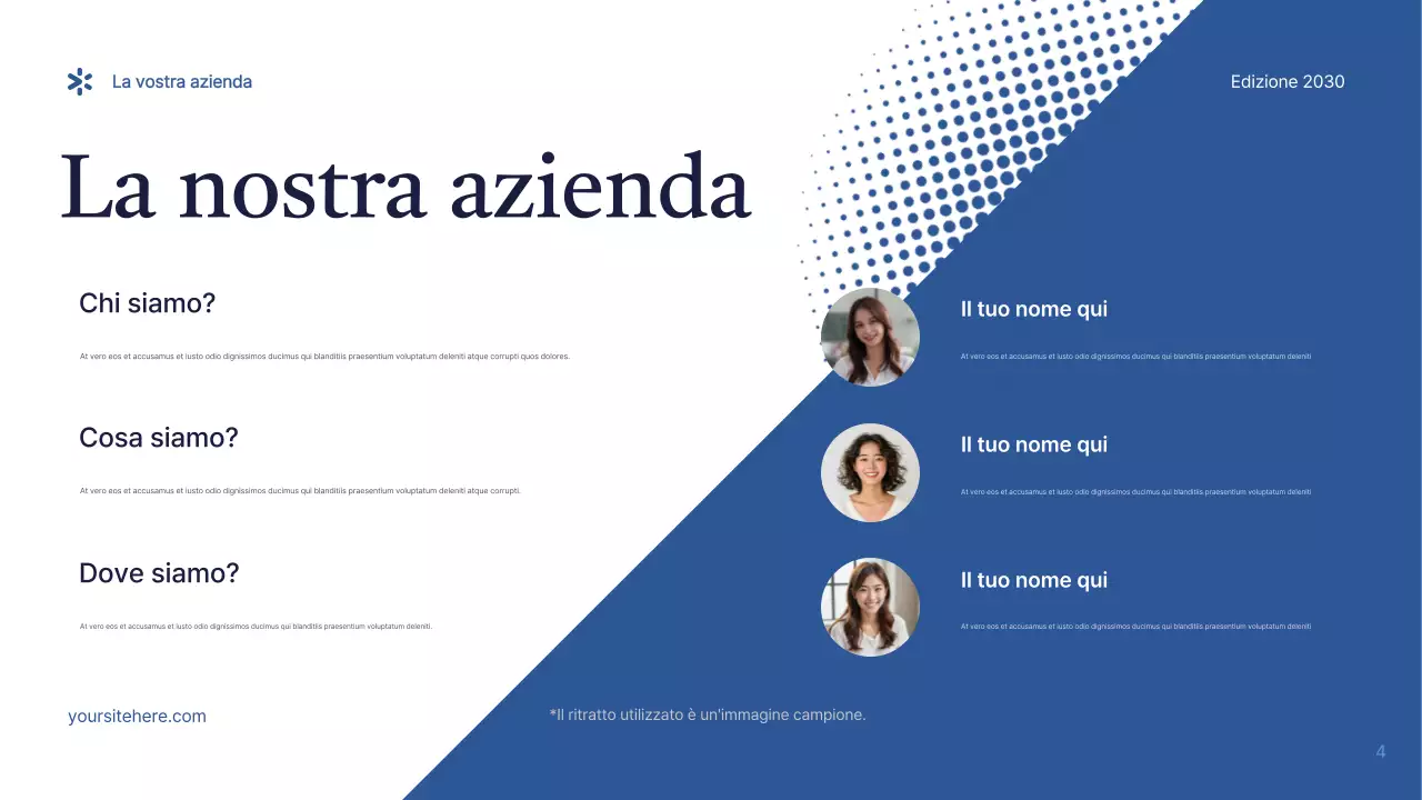 Presentazione IT moderna blu