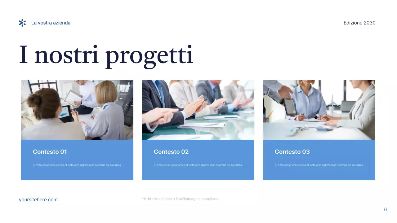 Presentazione IT moderna blu