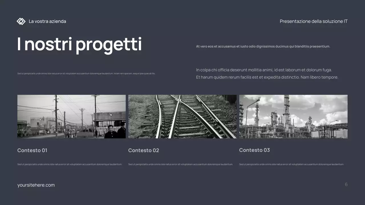 Documento di presentazione IT moderno grigio