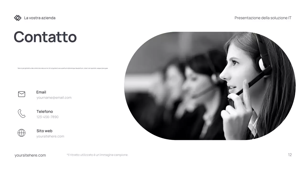 Documento di presentazione IT moderno grigio