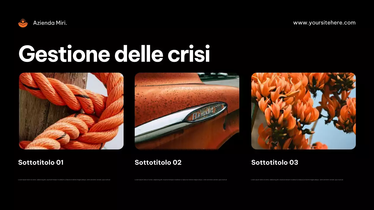 Pubblicità dell'agenzia Orange Modern