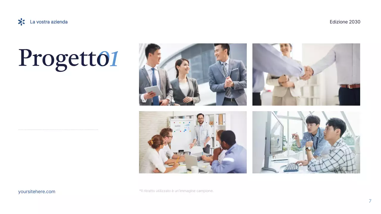 Presentazione IT moderna blu