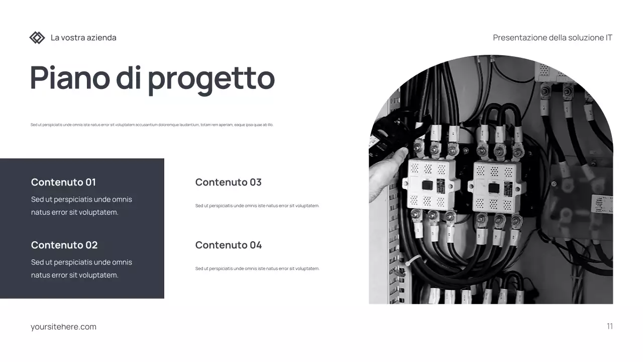 Documento di presentazione IT moderno grigio