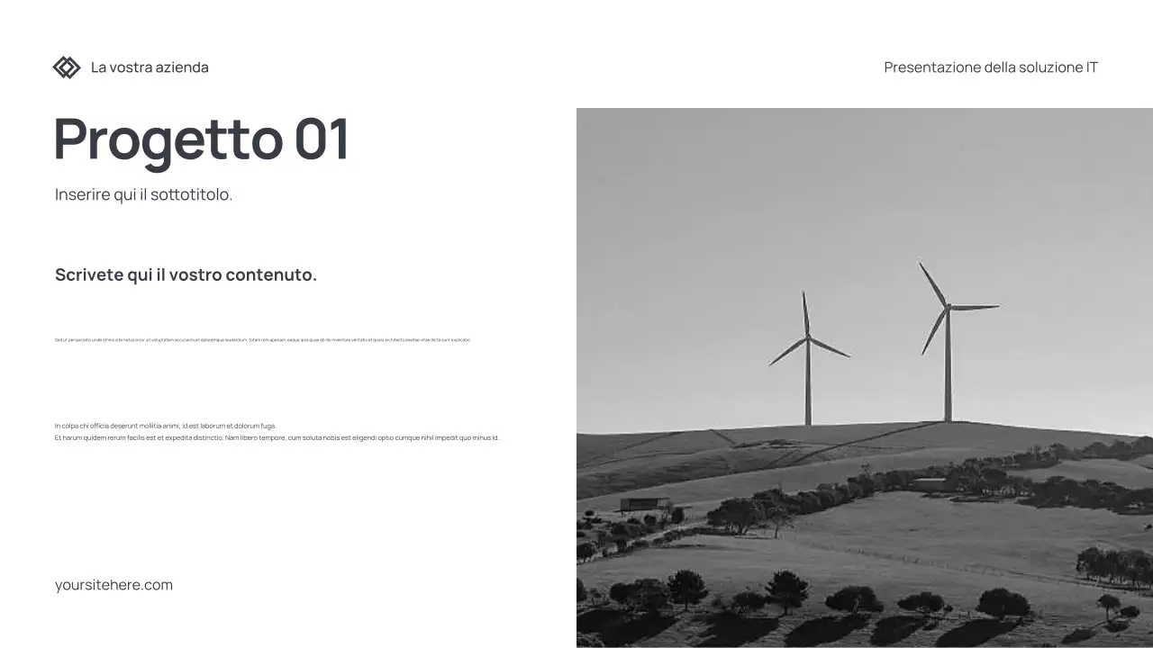 Documento di presentazione IT moderno grigio