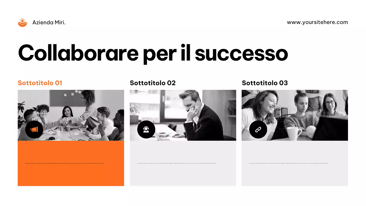 Pubblicità dell'agenzia Orange Modern