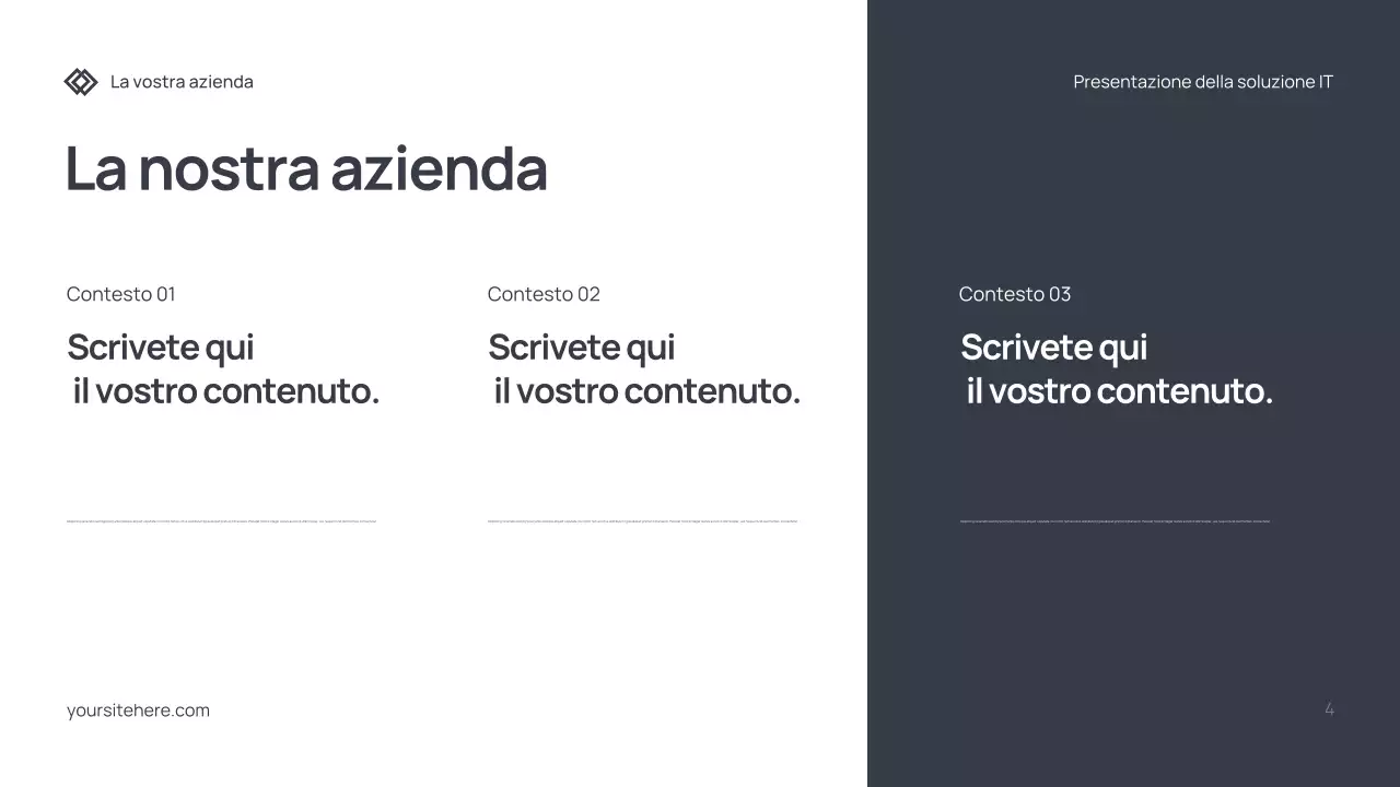 Documento di presentazione IT moderno grigio