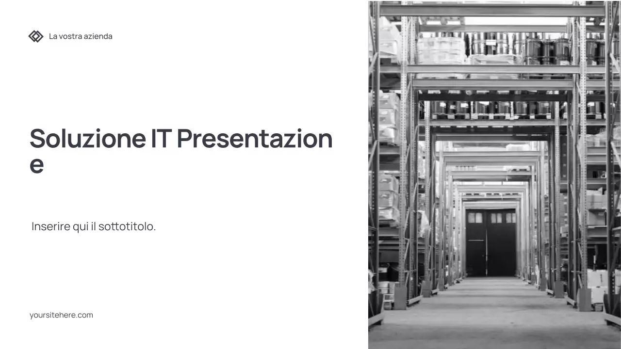 Documento di presentazione IT moderno grigio